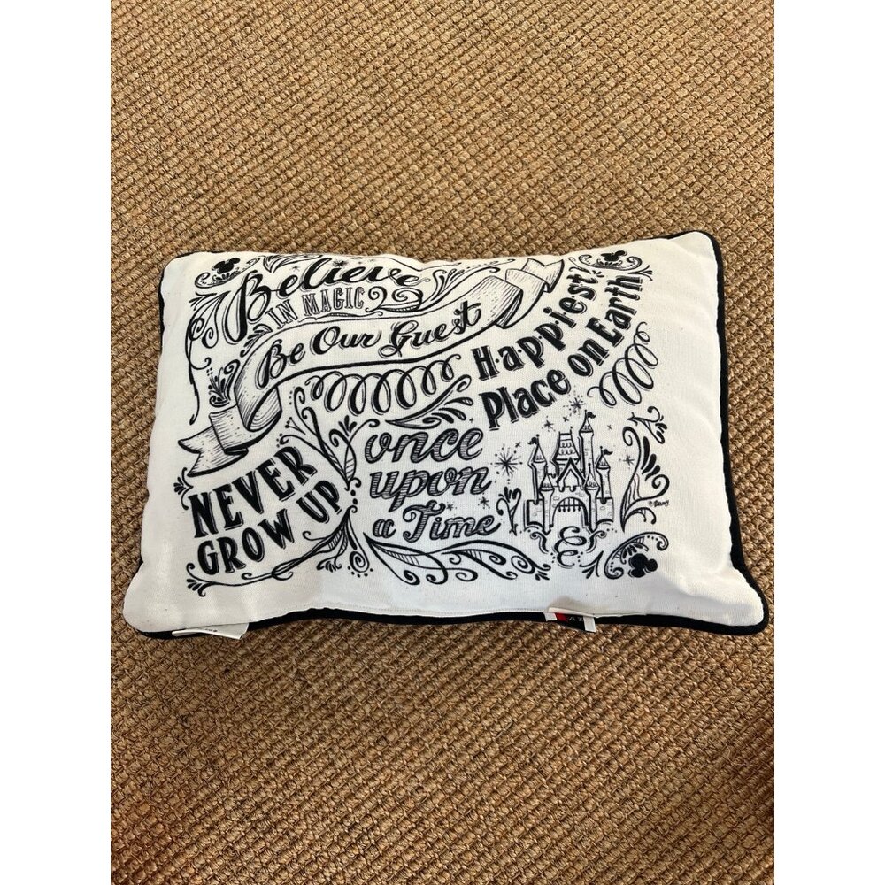 Disney Parks Double-sided Pillow. Believe In Magic.